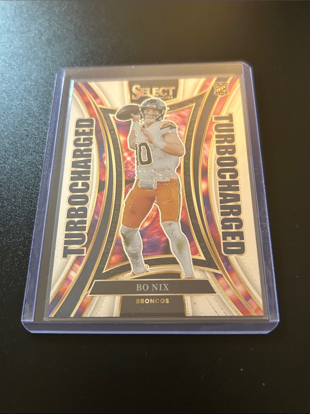 2024 Panini Select - Turbocharged Bo Nix #16 (RC) Broncos